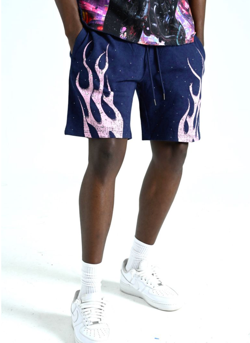 Big Stepper Fleece Shorts - Navy