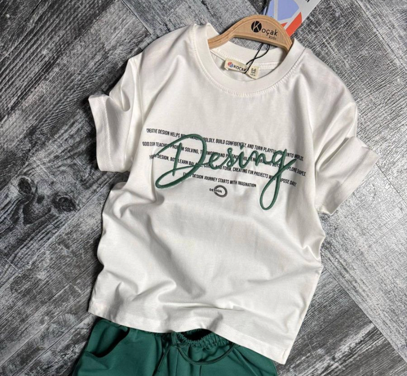 Kids Design Graphic Tee - Green