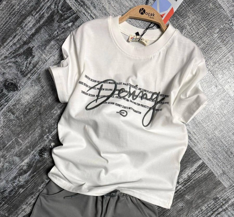 Kids Design Graphic Tee - Grey