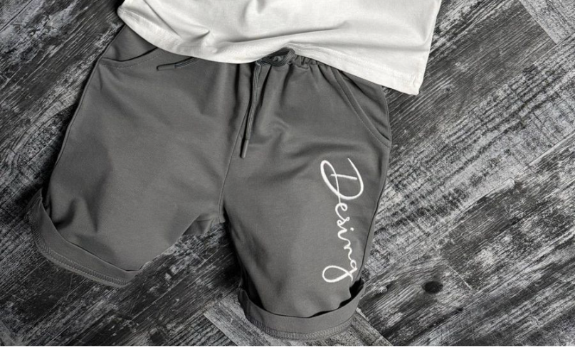 Kids Design Shorts - Grey