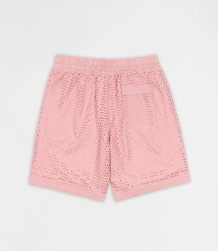 Micro Hole Shorts - Pink