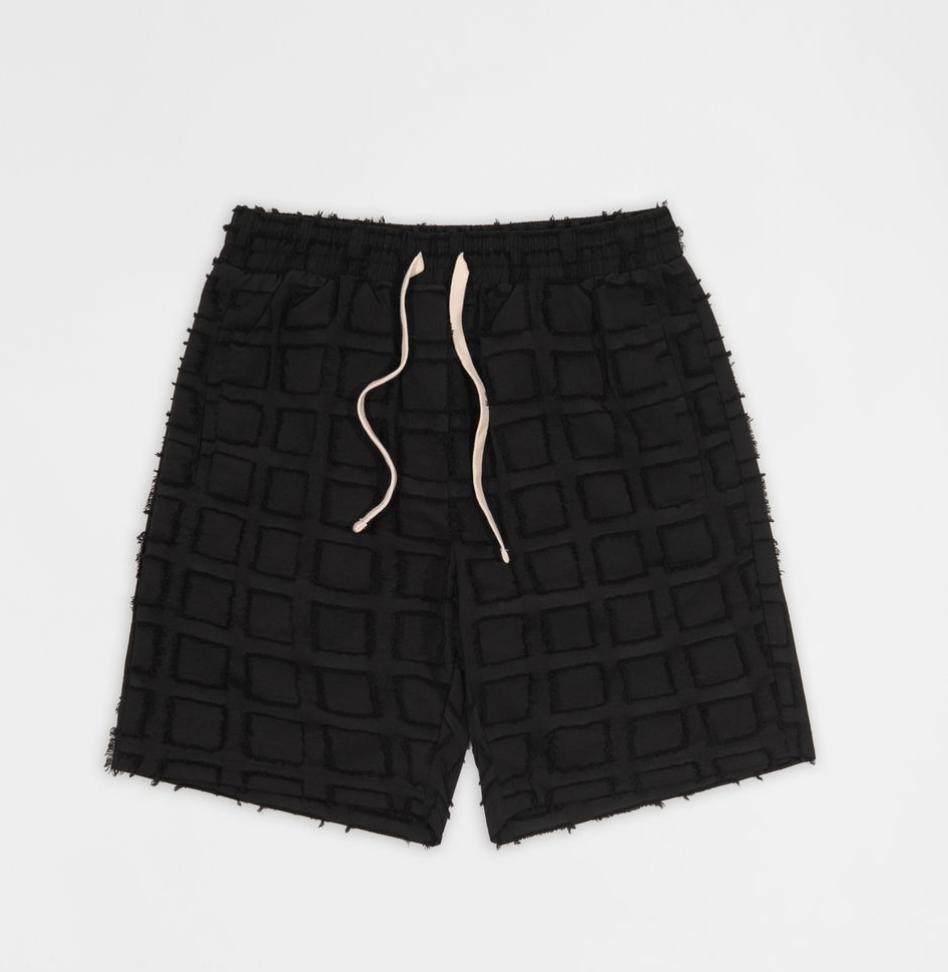 Textured Shorts - Black