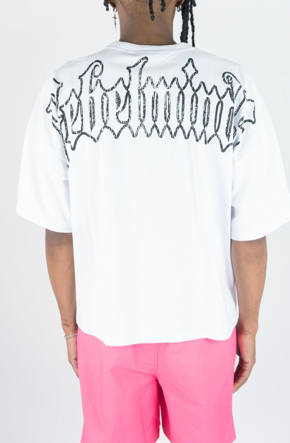 RM Town Rhinestone Tee - White