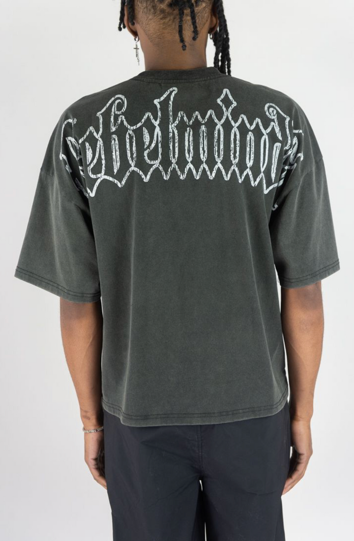 RM Town Rhinestone Tee - Black