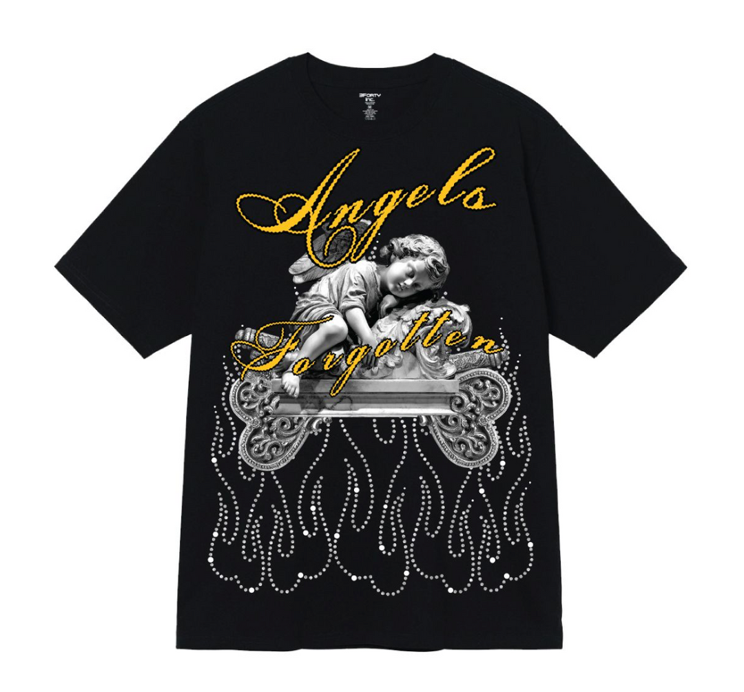 Forgotten Angels Graphic Tee - Black