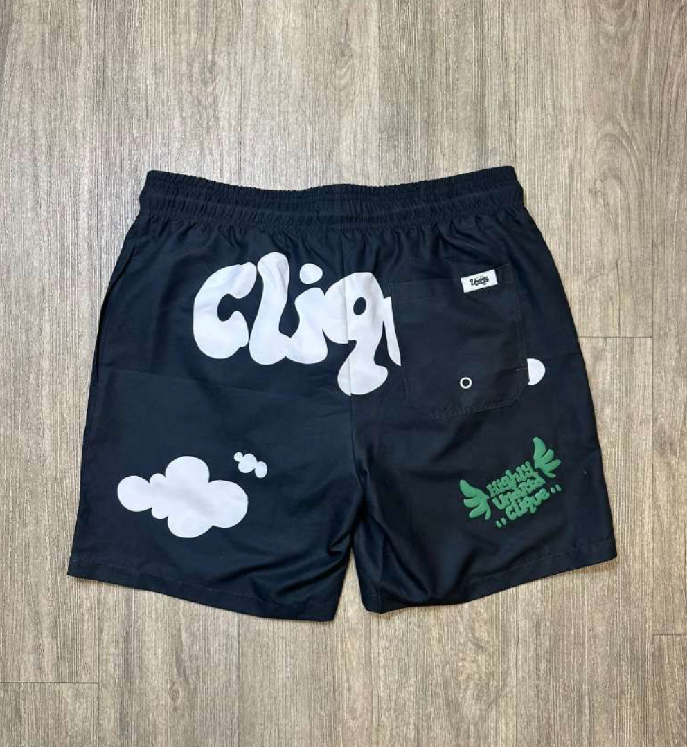 Above The Stars Shorts - Black