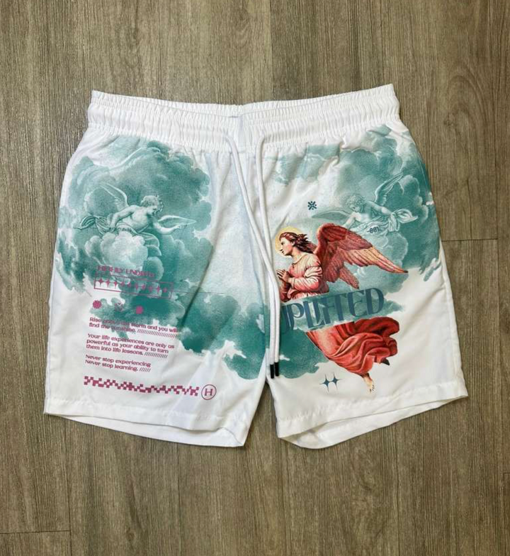 Uplifted Nylon Shorts - White