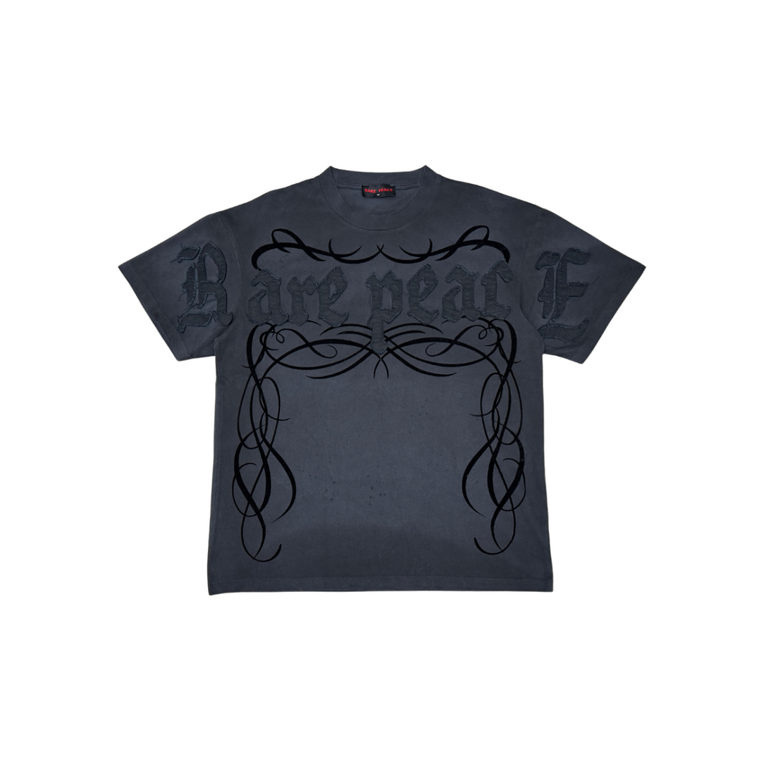 WASHED TEE W/ CUT &amp; SEW DETAIL