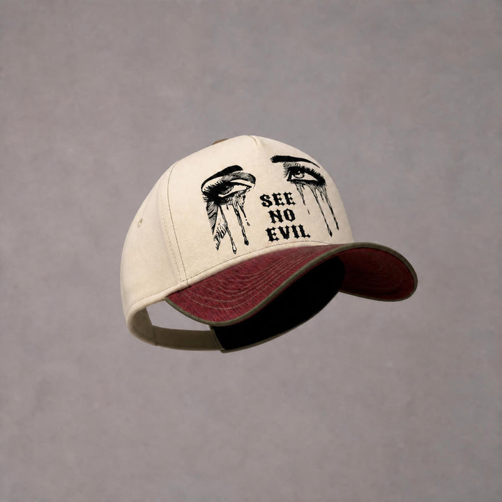 See No Evil Snapback - Burgundy