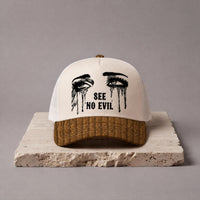 See No Evil Snapback - Wheat