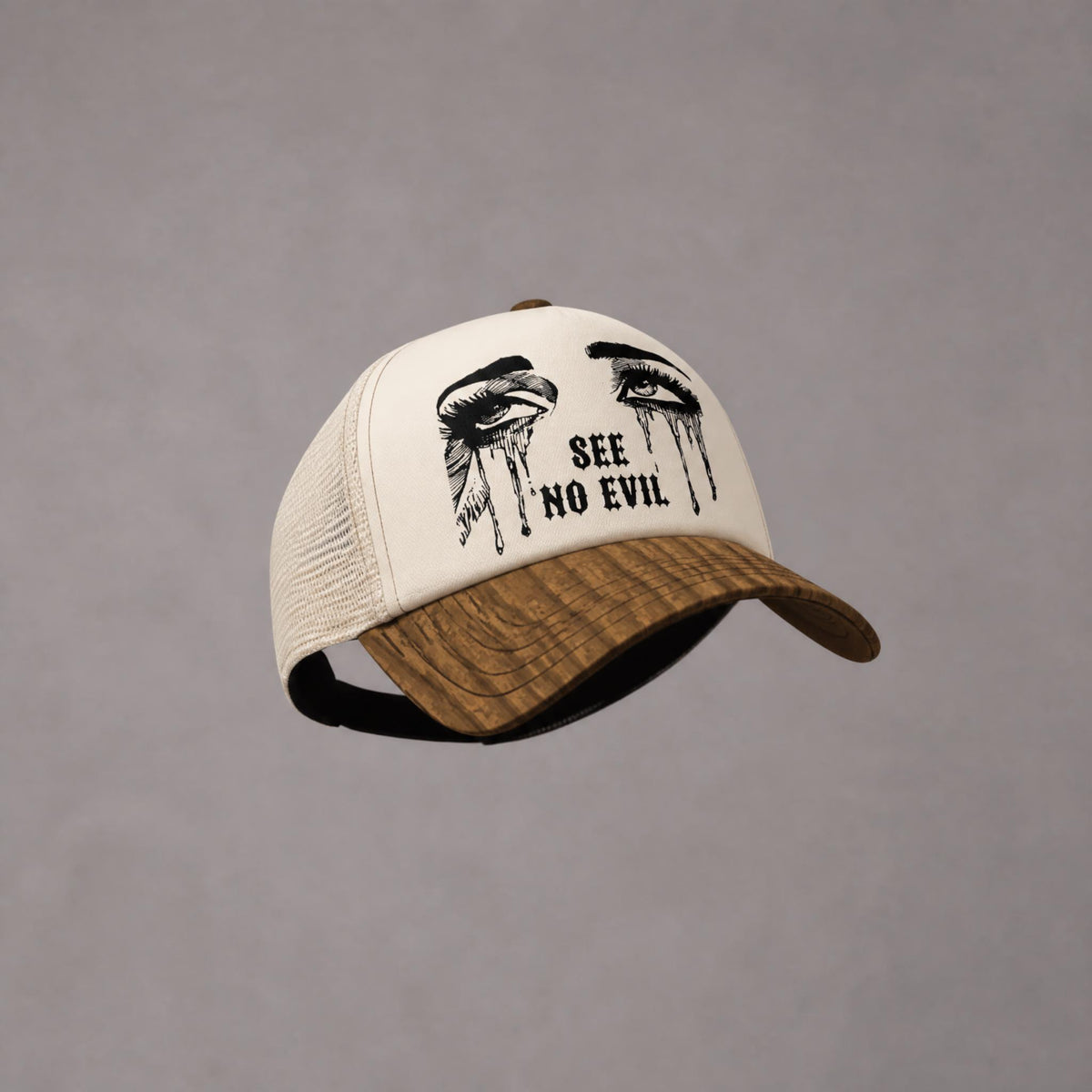 See No Evil Snapback - Wheat