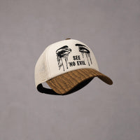 See No Evil Snapback - Wheat