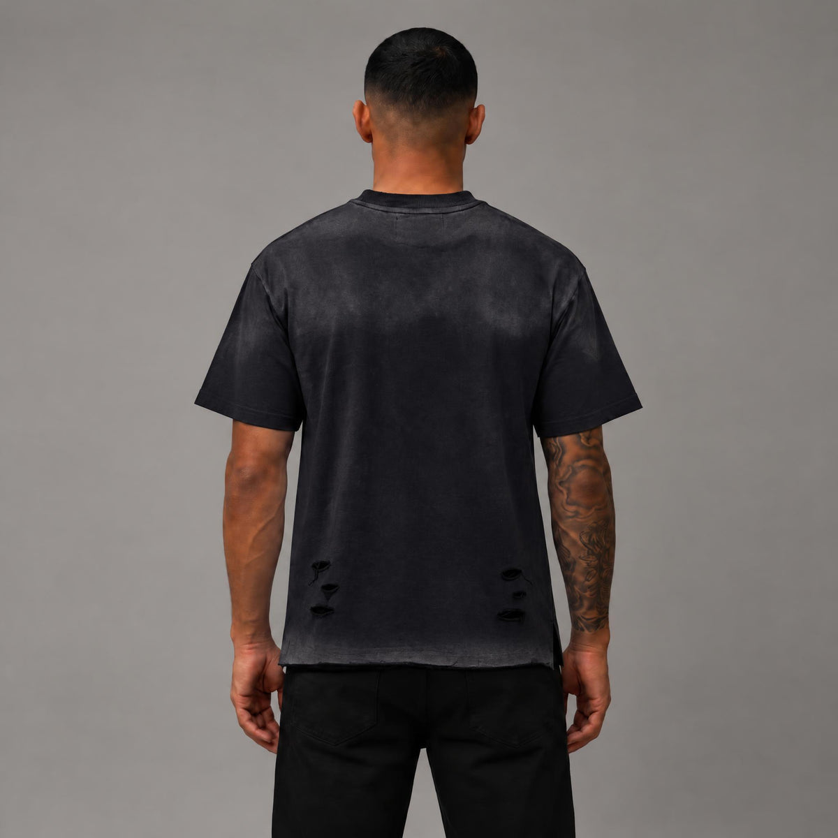 Shout Hustlers French Terry Tee - Men's Graphic Streetwear T-Shirt