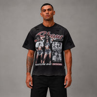Shout Hustlers French Terry Tee - Men's Graphic Streetwear T-Shirt