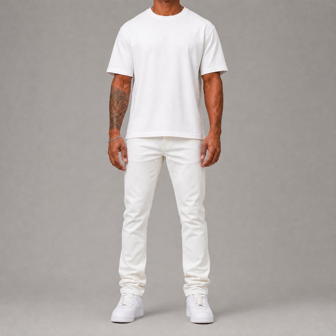 Skinny Denim Jeans - White