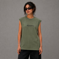 Sky High Dream Muscle Tee - Light Grey