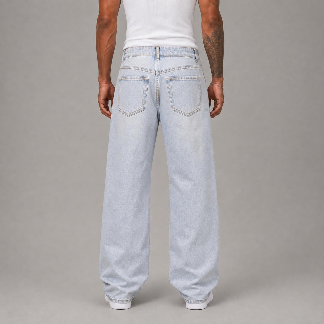 Slight Rip Skinny Jeans - Blue