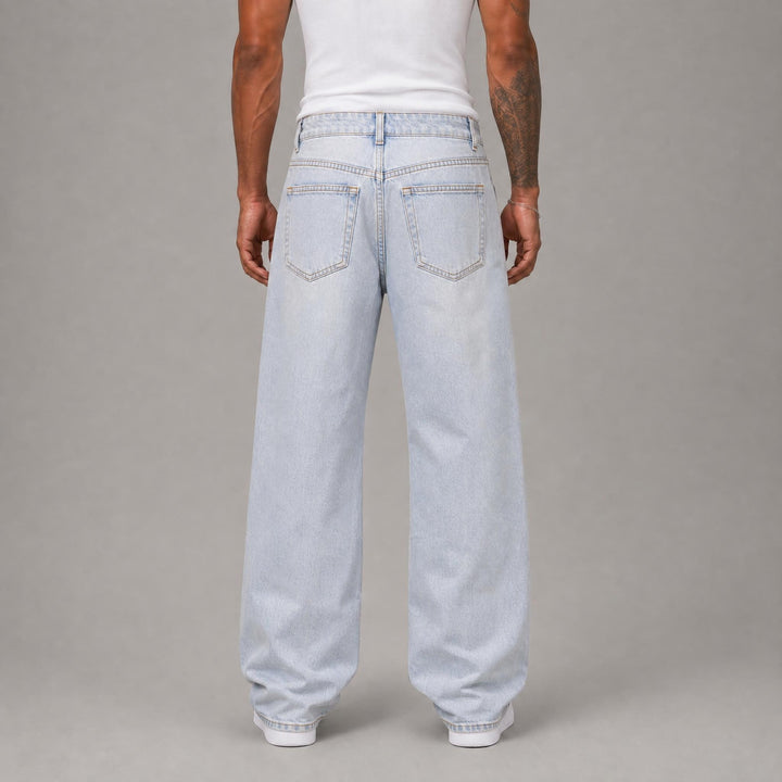 Slight Rip Skinny Jeans - Blue