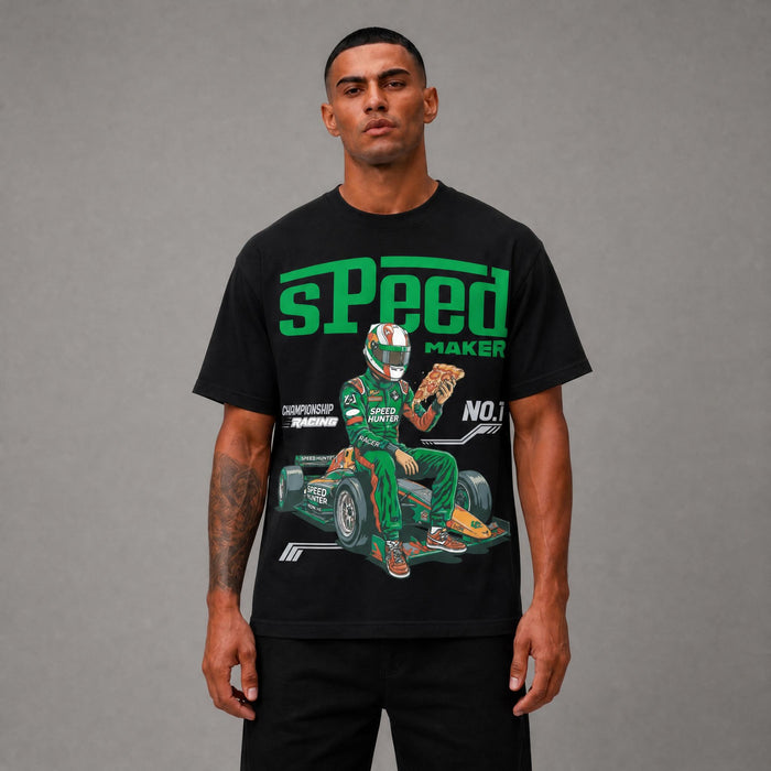 Speed Maker Graphic Tee - Black