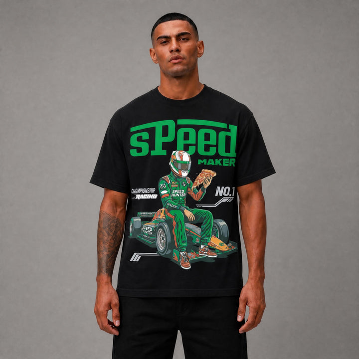 Speed Maker Graphic Tee - Black