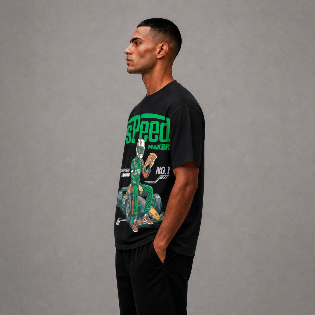 Speed Maker Graphic Tee - Black