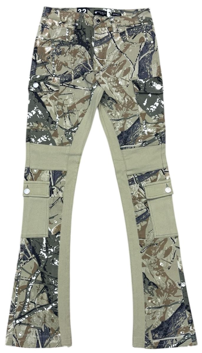 Combat Print Denim Jeans