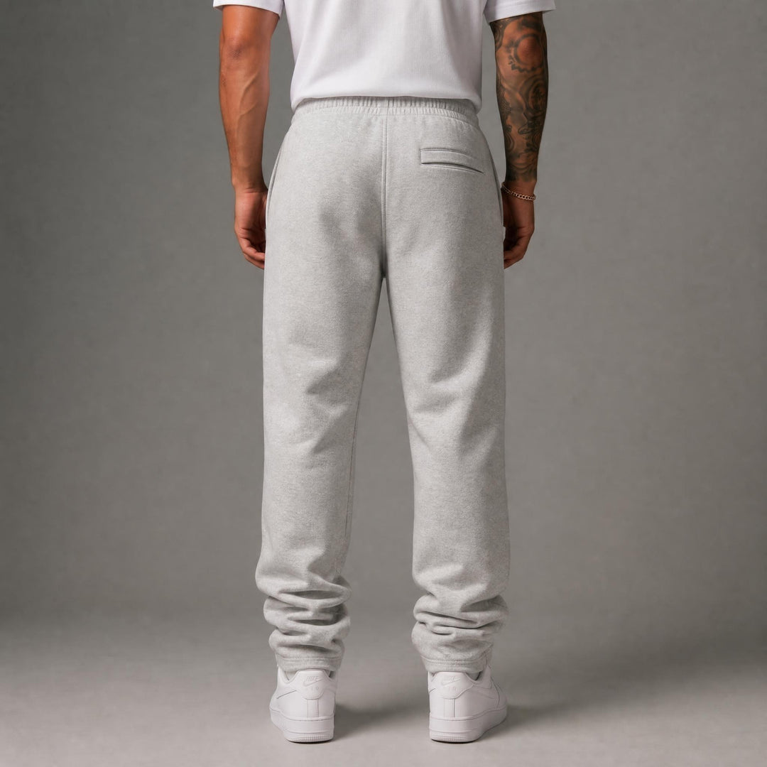 Stacked Fleece Pants - Ice H.Grey