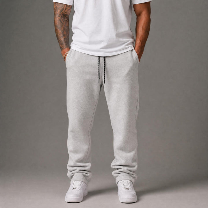 Stacked Fleece Pants - Ice H.Grey