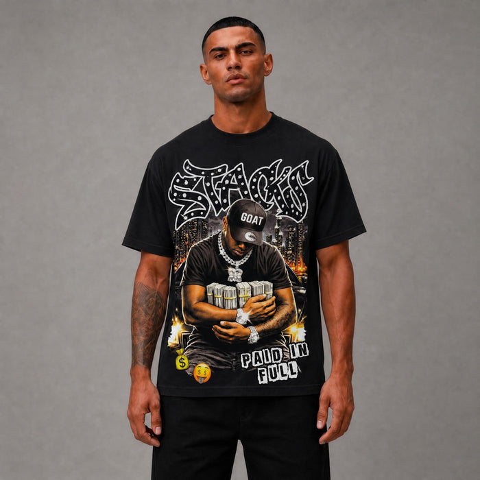 Stacks Graphic Tee - Black