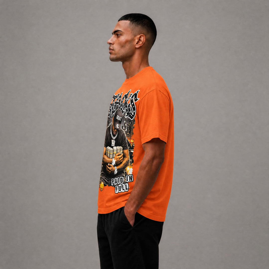 Stacks Graphic Tee - Orange
