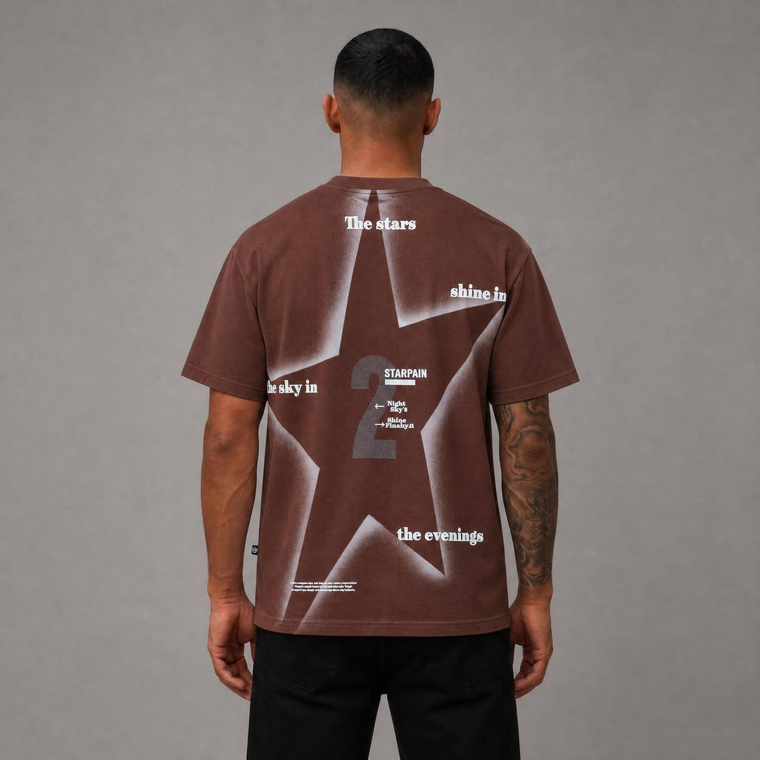 Starz Shine Graphic Tee - Burgundy
