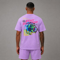 Stay Focus Tiger Shorts - Pink - Mt406