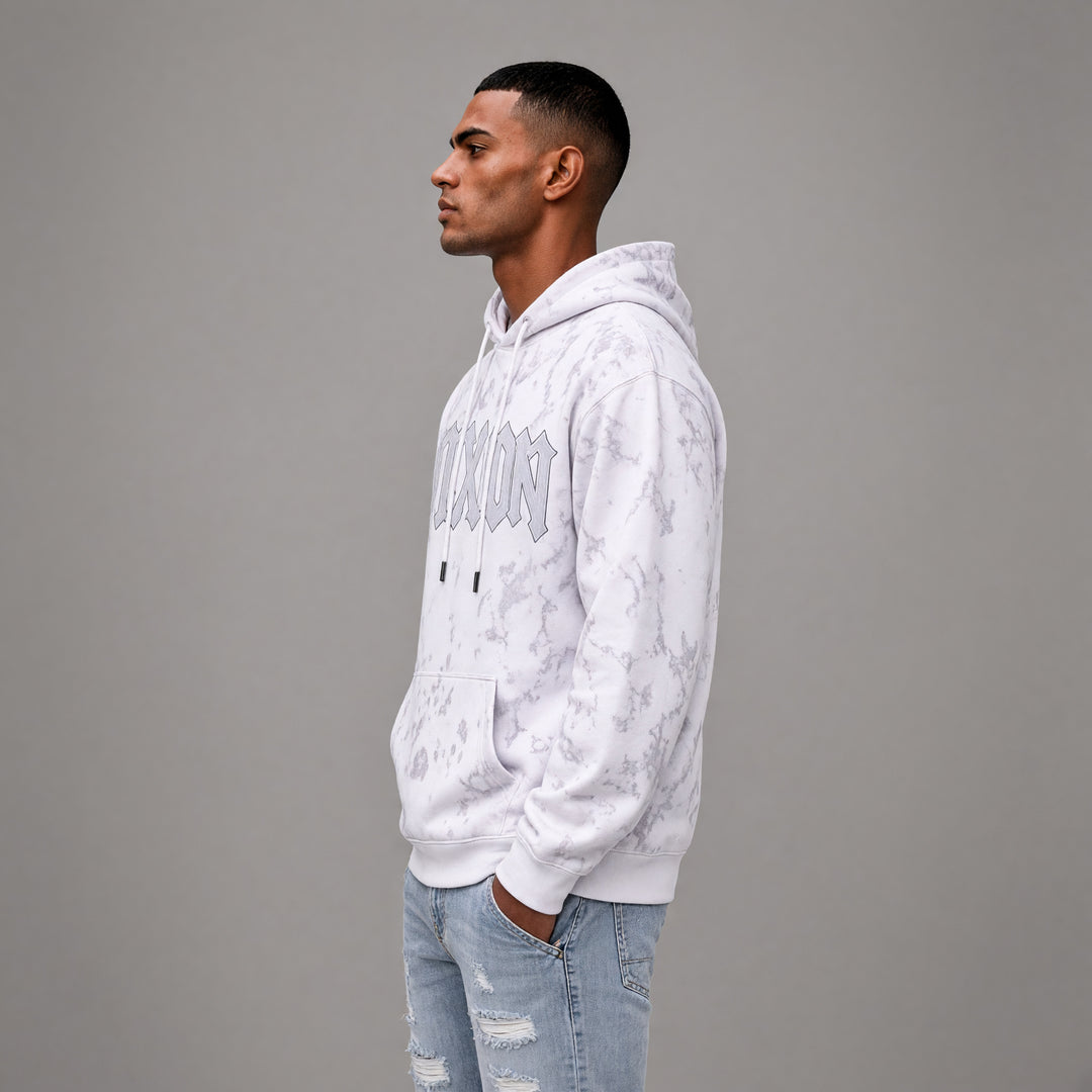 Studded DLXE Hoodie - White