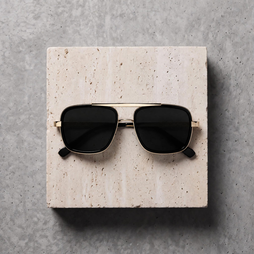 Sunglasses  (RRB2493) - Black/ Gold
