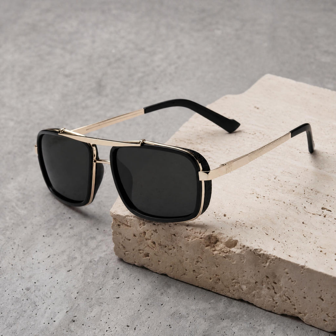 Sunglasses  (RRB2493) - Black/ Gold