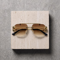 Sunglasses (RS2434) - Gold/Brown