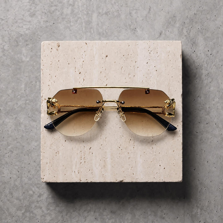 Sunglasses (RS2434) - Gold/Brown