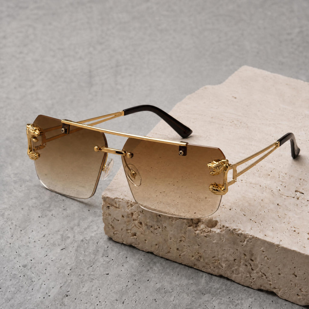 Sunglasses (RS2434) - Gold/Brown