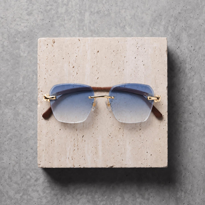 Sunglasses (rs2401) -Blue/Gold