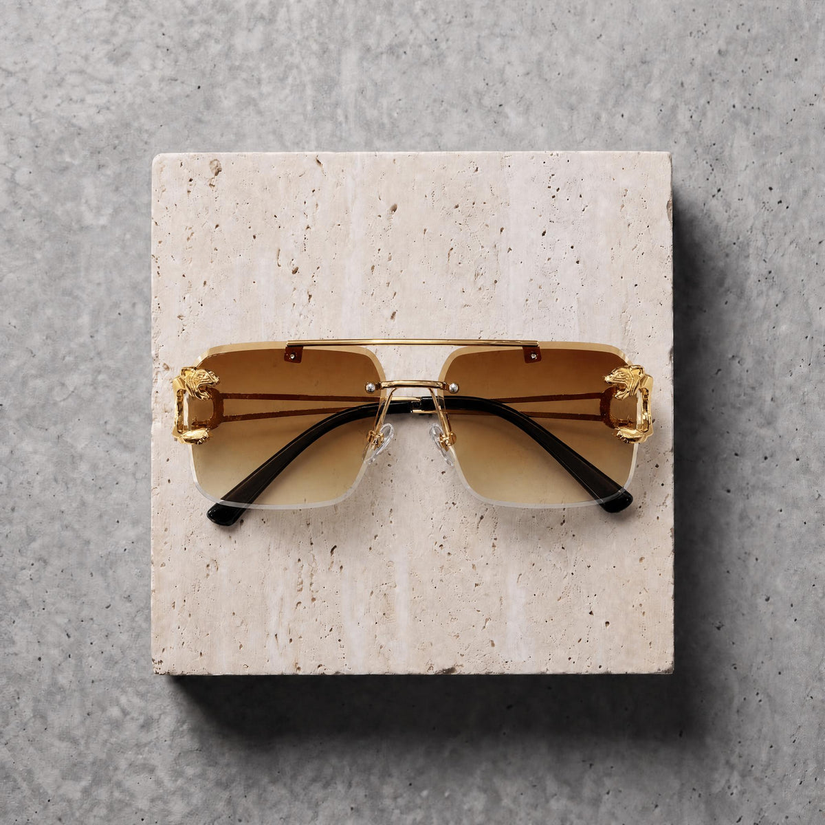 Sunglasses (rs2438) -Gold/Brown