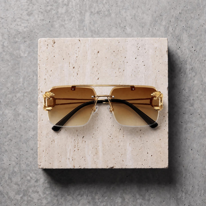 Sunglasses (rs2438) -Gold/Brown
