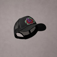 TN5331B - Rose Money Trucker Hat - Black
