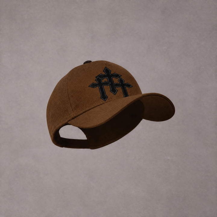 Triple Cross Snapback - Brown