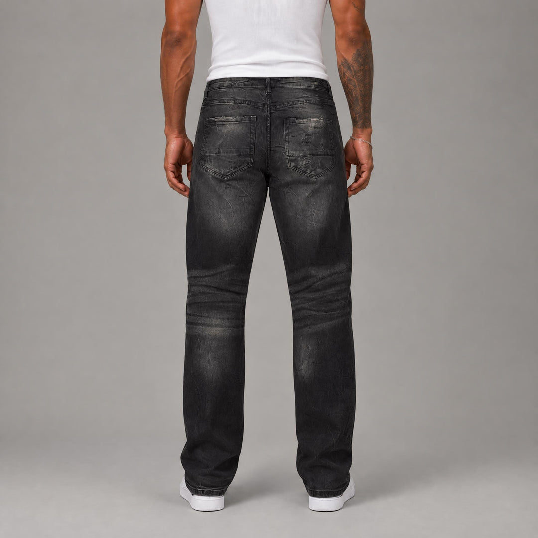 Washed Denim Pant