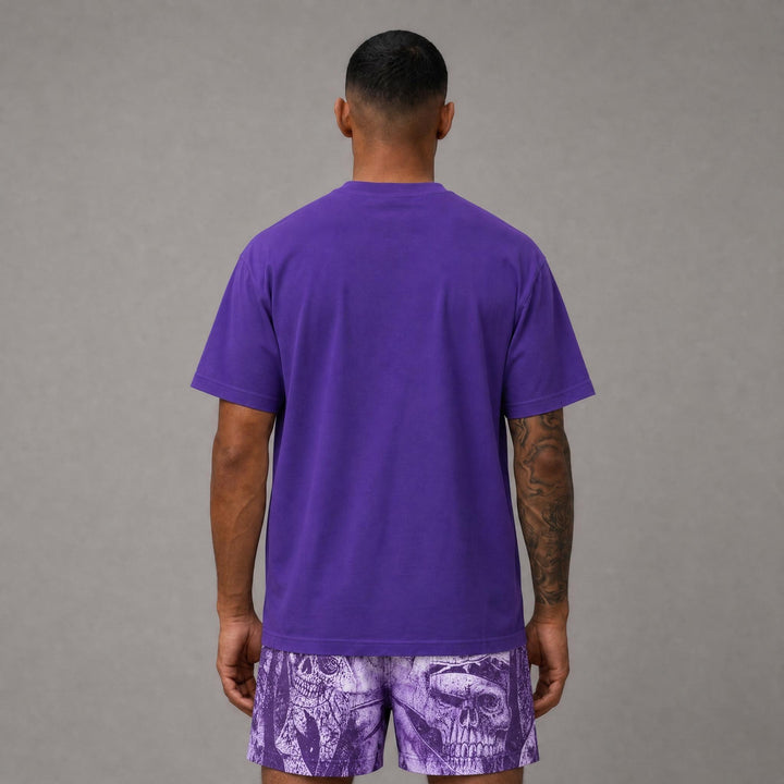 Weeping Liberty Graphic Tee - Purple