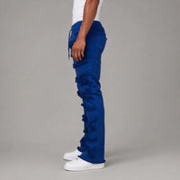 X-FRAYED TWILL PANTS