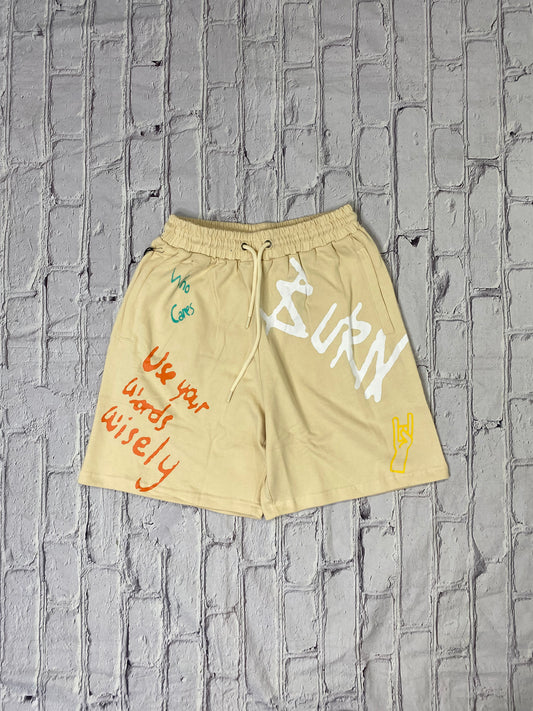 AP016SH - Endless Stories Cream- Shorts