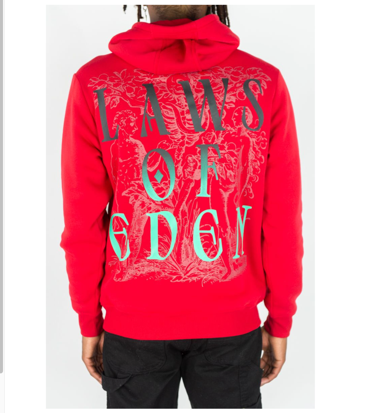 Laws of Eden Fleece Hoodie (142-323) Red