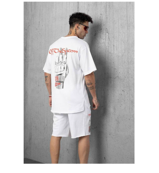 Off The System Shorts - White