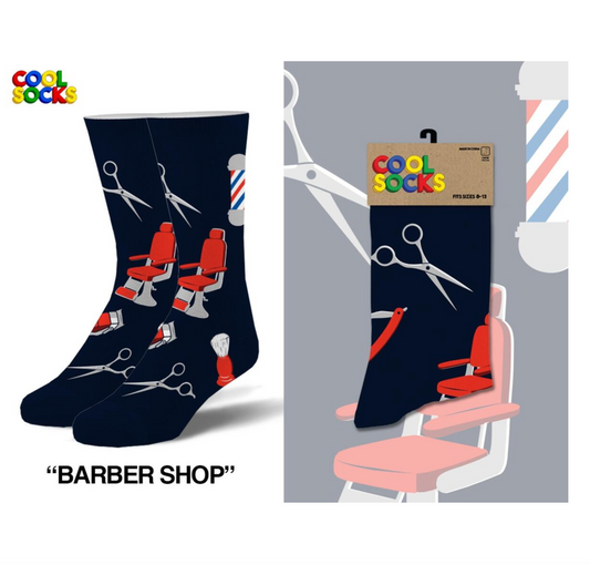 ODD SOX Barbershop Crew Socks